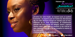 Chimamanda Ngozi Adichie es una novelista nigeriana. Muchas la ubicamos por su Ted Talk "we should all be feminist"